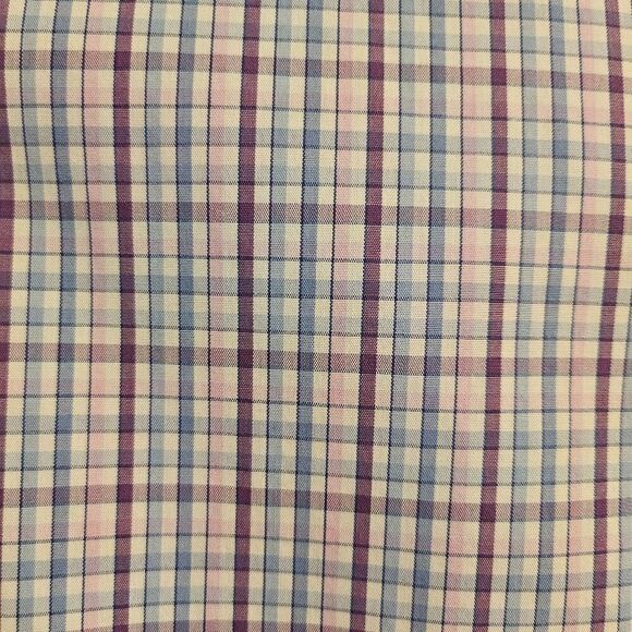 NWOT Banana Republic Men's Long-sleeve Classic Fit Button-down: Pastel plaid: Lg - Picture 3 of 7